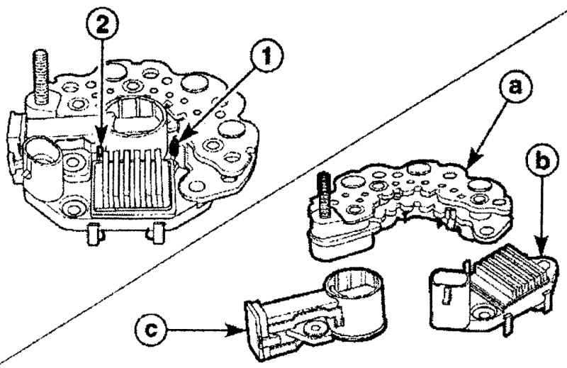 Ремонт и проверка генератора типа в (dac) | двигатель | руководство daewoo