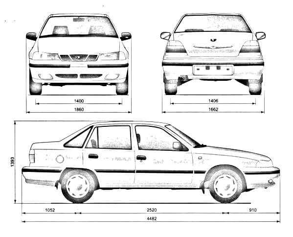 Уплотнение заднего стекла (кузов типа седан или хетчбек) daewoo nexia 1994+