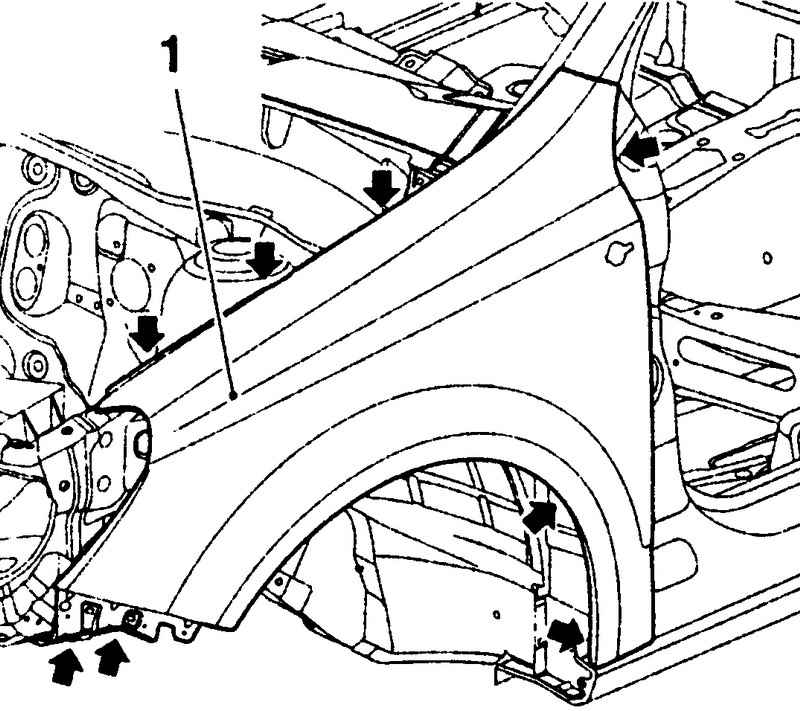 Руководство по ремонту daewoo matiz (дэу матиз) 1997 г.в. 10.6.3 снятие и установка дверей и их элементов