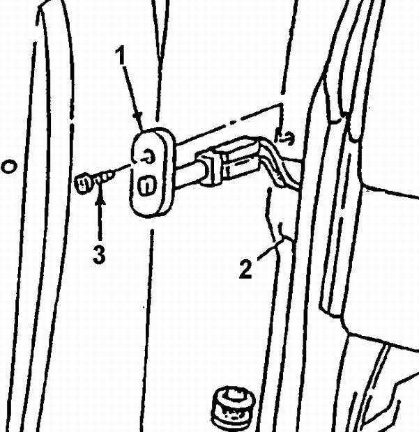 Регулировка фиксатора замка двери багажника
