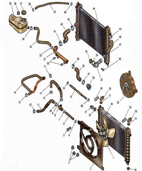 Система охлаждения двигателя шевроле ланос / заз шанс (chevrolet lanos, zaz chance, сенс)